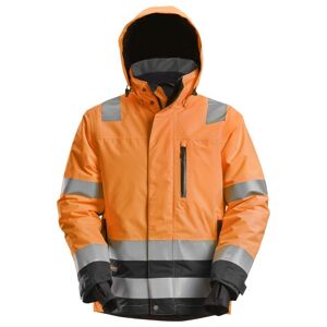 Snickers Vinterjakke 1131, High-Vis Kl.3 Orange/sort, Str. M