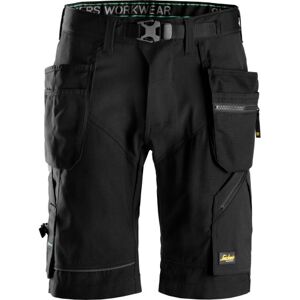 Snickers Shorts Med Hylsterlommer, 6904 Flexiwork Sort, Str. 46 46 Sort