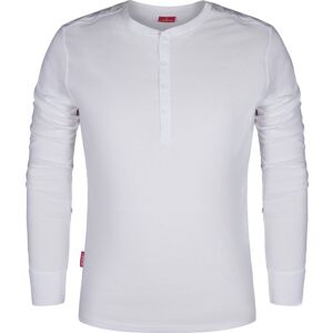 Fe Engel Grandad T-Shirt, 9257, Langærmet, Hvid, Str. Xs