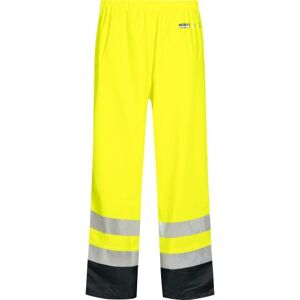 Lyngsøe Pu Regnbuks, High-Vis Gul/marine, Klasse 2, Str. 5xl XXXXXL Navy