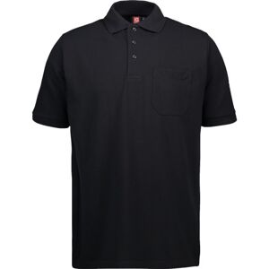 ID Identity Poloshirt M/lomme Sort L