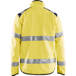 Blåkläder High Vis Light Softshell Jakke Gul/marineblå L L High Vis Gul/Marineblå