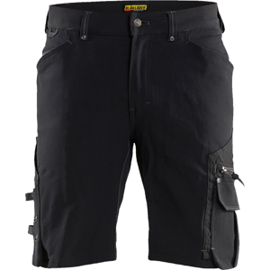 Blåkläder Arb.Shorts Stretch Sort C50 Håndværker Shorts Med Cordura