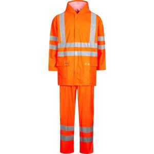 Lyngsøe Pu Regnsæt Lr552, Kl.2 High-Vis Orange, Str. M M Orange