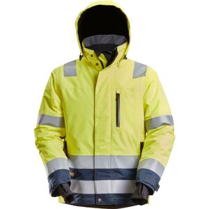 Snickers High-Vis Vinterjakke, 1132, Vandtæt, Gul/navy, Kl.3 L