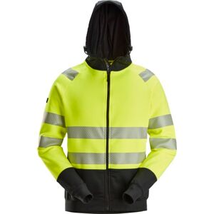 Snickers High-Vis Hættetrøje 2839, Gul/sort, Kl. 2, Str. 3xl XXXL Sort