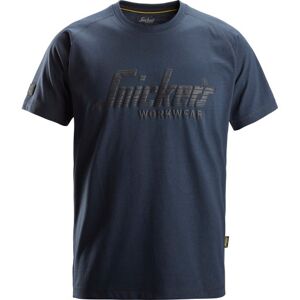 Snickers T-Shirt 2590 Med Logo, Navy, Str. 3xl XXXL Navy