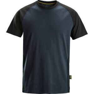 Snickers Klassisk T-Shirt 2550, Tofarvet Navy/sort, Str. M