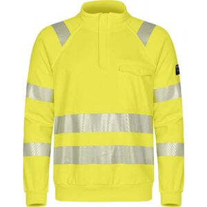 Tranemo Flammehæmmende Sweatshirt 508889, High-Vis Kl.3 Gul, Str. 2xs