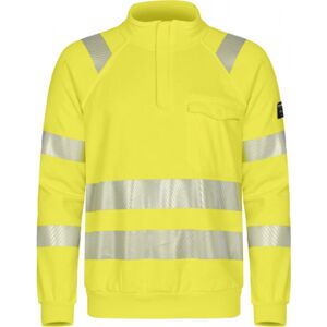 Tranemo Flammehæmmende Sweatshirt 508889, High-Vis Kl.3 Gul, Str. 4xl