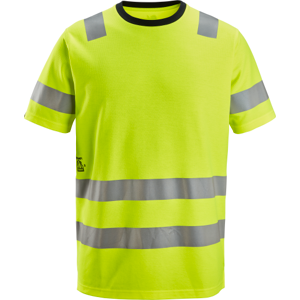 Snickers T-Shirt 2536, High-Vis Gul, Kl. 2, Str. 3xl XXXL Fluor. gul