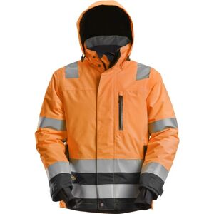 Snickers Vinterjakke 1131, High-Vis Kl.3 Orange/sort, Str. 3xl XXXL Sort