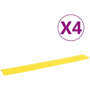 vidaXL kabelbeskyttere 4 stk. 98,5 cm ramper gul