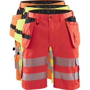 Blåkläder 1586 High Vis Shorts Med Stretch / High Vis Arbejdsshorts Med Stretch - C54 - High Vis Rød