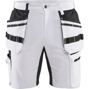 Blåkläder 1911 Shorts Med Stretch X1900 / Arbejdsshorts Med Stretch X1900 - D92 - Hvid/sort