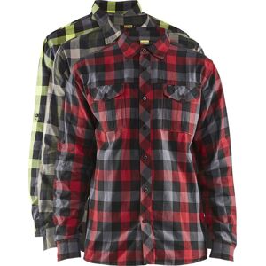 Blåkläder 3299 Flannel Skjorte / Flannel Skjorte - 4xl - Olivengrøn/sort