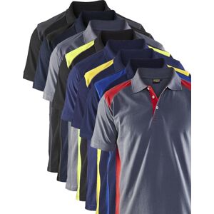 Blåkläder 3324 Poloshirt / Poloshirt - L - Mellemgrå/sort