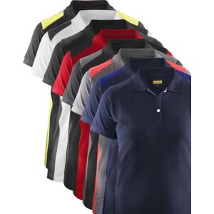 Blåkläder 3390 Dame Poloshirt / Dame Poloshirt - Xs - Sort/rød