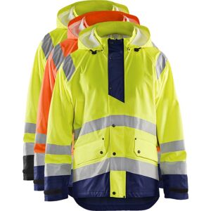 Blåkläder 4323 High Vis Regnjakke Level 1 / High Vis Regnjakke Level 1 - M - High Vis Orange/marineblå