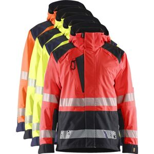 Blåkläder 4435 High Vis Skaljakke / High Vis Skaljakke - 6xl - High Vis Orange/marineblå