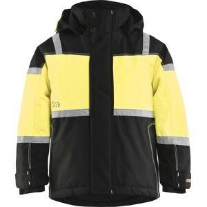 Blåkläder 4858 Børne Vinterjakke / Børne Vinterjakke - C104 - Sort/high Vis Gul