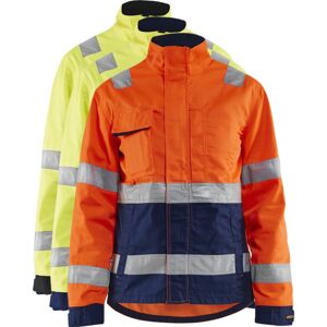 Blåkläder 4903 Dame High Vis Jakke / Dame High Vis Arbejdsjakke - L - High Vis Orange/marineblå