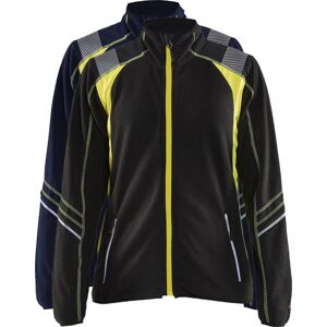 Blåkläder 4973 Dame Microfleece Jakke / Dame Microfleece Arbejdsjakke - L - Marineblå/high Vis Gul