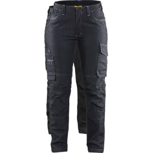 Blåkläder 7140 Dame Service Buks Denim Stretch / Dame Service Arbejdsbuks Denim Stretch - C50 - Sort/sort