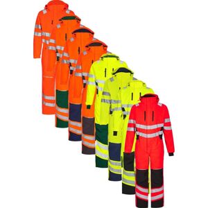 Engel 4946-930 Safety Vinterkedeldragt / Arbejdskedeldragt Orange/blue Ink 3xl