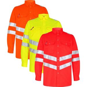 Engel 7011-194 Safety Skjorte / Arbejdsskjorte Orange 45/46