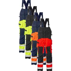 Fristads 101018 Hi Vis Håndværker Overalls Kl.2 1014 / Arbejdsoveralls Rød/sort C66