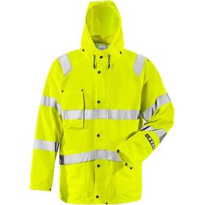 Fristads 101038 Flame Hi Vis Regnjakke Kl.3 4845 / Arbejdsregnjakke Hi-Vis Gul M