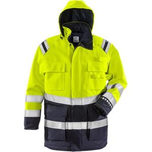 Fristads 109423 Flamestat Hi Vis Airtech® Parka Jakke Kl.3 4086 / Arbejdsjakke Hi-Vis Gul/marine Xs