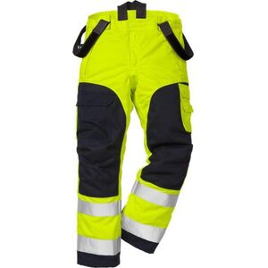 Fristads 109424 Flamestat Hi Vis Vinter Bukser Kl.2 2085 / Arbejdsbukser Hi-Vis Gul/marine L