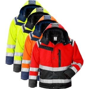 Fristads 119630 Hi Vis Vinter Jakke Kl.3 4043 / Arbejdsjakke Hi-Vis Gul/sort Xs