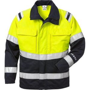 Fristads 120929 Flamestat Hi Vis Jakke Kl.2 4176 / Arbejdsjakke Hi-Vis Gul/marine M