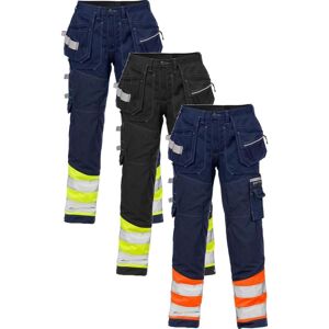 Fristads 122191 Hi Vis Gen Y Håndværker Bukser Kl.1 2127 / Håndværkerbukser / Arbejdsbukser Hi-Vis Gul/sort C50