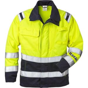 Fristads 122195 Flamestat Hi Vis Jakke Dame Kl.3 4275 / Arbejdsjakke Hi-Vis Gul/marine 3xl