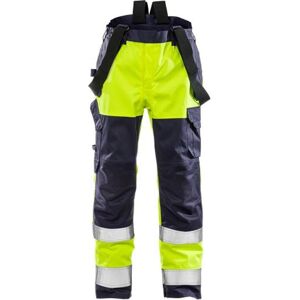 Fristads 129870 Flame Hi Vis Airtech® Skal Bukser Kl.2 2152 / Arbejdsbukser Hi-Vis Gul/marine L