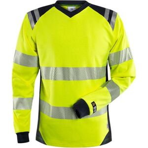 Fristads 131146 Flamestat Hi Vis T-Shirt Dame Kl.3 / Arbejds T-Shirt Hi-Vis Gul/marine 2xl