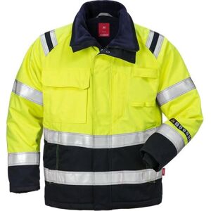 Kansas 127422 Flamestat Hi Vis Vinterjakke Kl.3 4185 / Arbejdsjakke Hi-Vis Gul/marine Xs