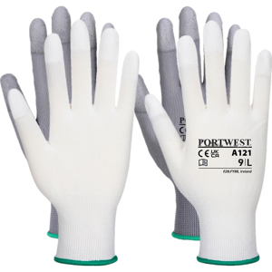 Portwest A121 Pu Fingerspids Handsker S Hvid