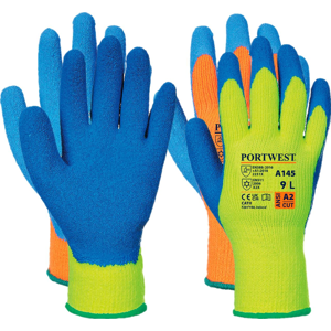 Portwest A145 Cold Grip Handske L Orange/blå