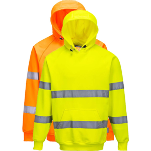 Portwest B304 Hi-Vis Sweatshirt Med Hætte L Orange