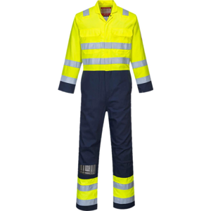 Portwest Biz7 Hi-Vis Antisstatisk Bizflame Pro Kedeldragt 4xl Gul/navy