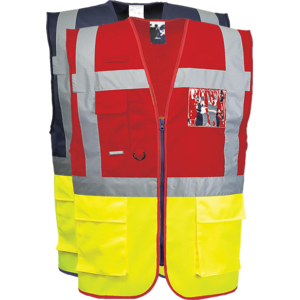 Portwest C276 Paris Executive Vest 2xl Gul/rød