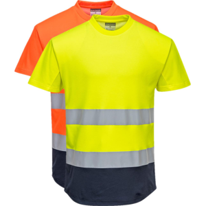 Portwest C395 2 Farvet Mesh T-Shirts 3xl Orange/navy