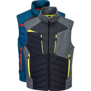 Portwest Dx470 Dx4 Kombineret Vatteret Stretch Vest 2xl Metro Blå