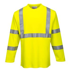 Portwest Fr96 Fr Hi-Vis Langærmet T-Shirts S Gul