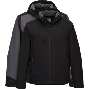 Portwest Kx362 Kx3 Hætte Softshell (3lags) 3xl Sort/grå